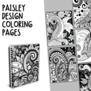 Paisley Design Coloring Pages