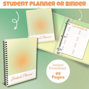 Student Planner Or Binder