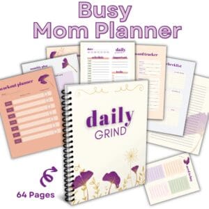 Purple Busy Mom Planner