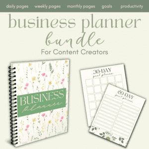 BUSINESS PLANNER BUNDLE