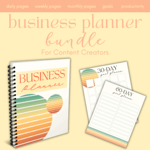 BUSINESS PLANNER BUNDLE