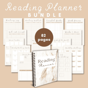 BEIGE READING PLANNER BUNDLE