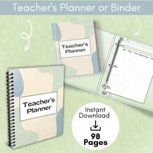 Teacher’s Planner Or Binder