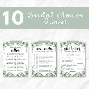 BRIDAL SHOWER GAMES