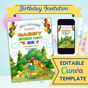 PLAYGROUND BIRTHDAY INVITATION