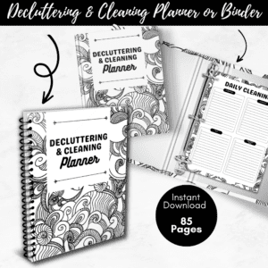 DECLUTTERING CLEANING PLANNER