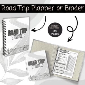 BLACK & WHITE ROAD TRIP PLANNER