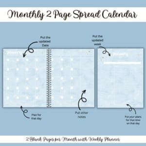 BLUE WEDDING PLANNER OR BINDER