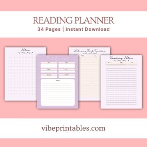 Purple Reading Planner Bundle