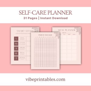 Tan Self-Care Workbook & Planner