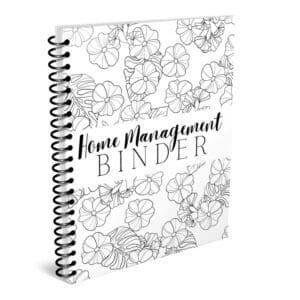 PRINTABLE HOME MANAGEMENT PLANNER BINDER