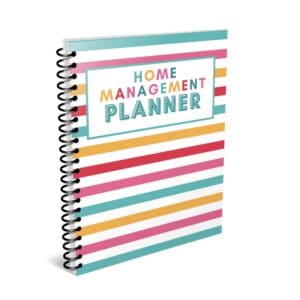 Multicolor Printable Home Management Binder