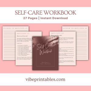 Tan Self-Care Workbook & Planner