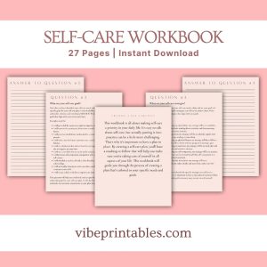 Tan Self-Care Workbook & Planner