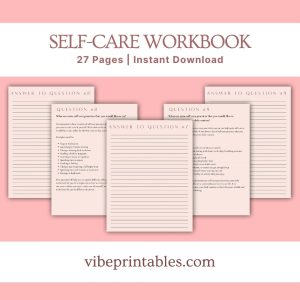 Tan Self-Care Workbook & Planner