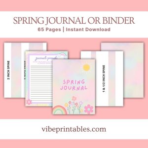 Cheerful Spring Journal Or Binder