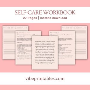 Tan Self-Care Workbook & Planner