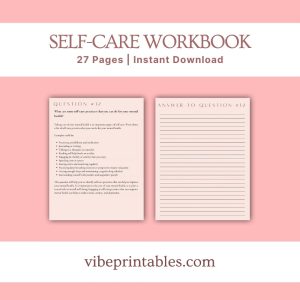 Tan Self-Care Workbook & Planner