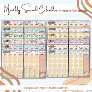 Road Trip Planner Printable PDF Bundle