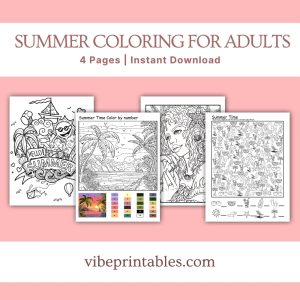 Summer Coloring For Adults