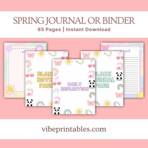 Cheerful Spring Journal Or Binder