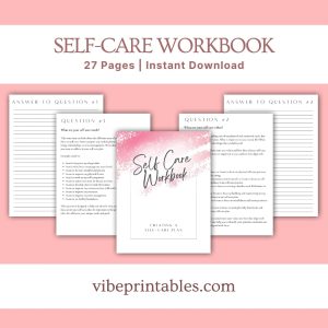 Pink Self-Care Workbook & Planner