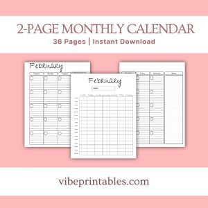 Black & White Home Management Planner Or Binder