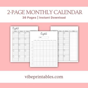 Black & White Home Management Planner Or Binder