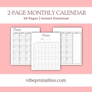 Black & White Home Management Planner Or Binder