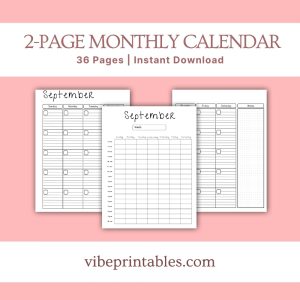 Black & White Home Management Planner Or Binder