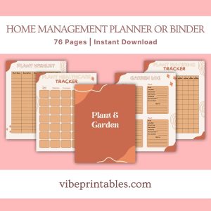 Orange Home Management Planner Or Binder