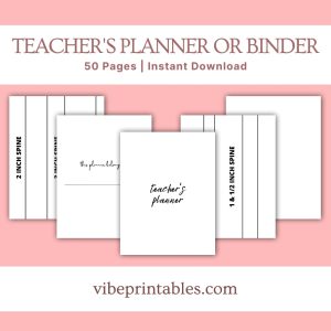 Plain Teacher’s Planner Or Binder