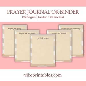 Tan Prayer Journal Or Binder