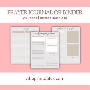 Tan Prayer Journal Or Binder