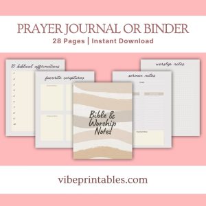 Tan Prayer Journal Or Binder