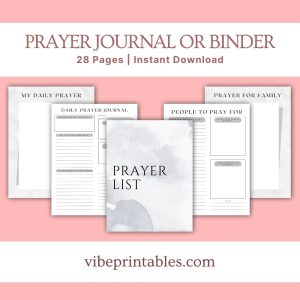 Gray Prayer Journal Or Binder