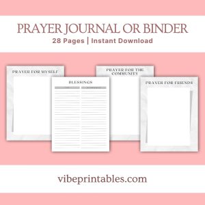 Gray Prayer Journal Or Binder