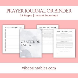 Gray Prayer Journal Or Binder