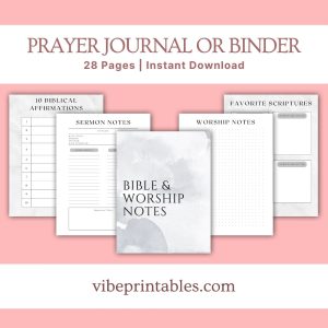 Gray Prayer Journal Or Binder