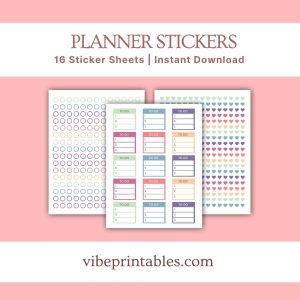 Colorful Planner Stickers