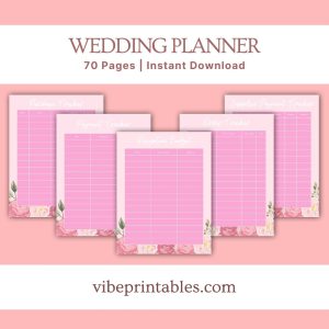 Pink Wedding Planner