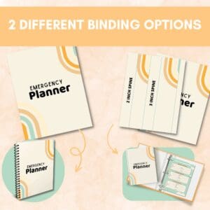 EMERGENCY PLANNER OR BINDER