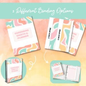 Multicolor Gardening Sheets Planner Or Binder