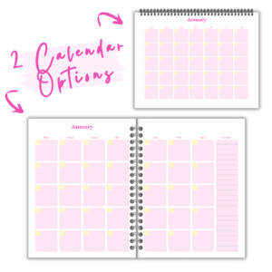 Pink Flower Kitchen Planner