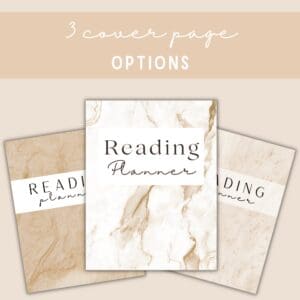 BEIGE READING PLANNER BUNDLE