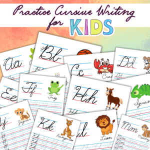 PRACTICE CURSIVE WRITING FOR KIDS