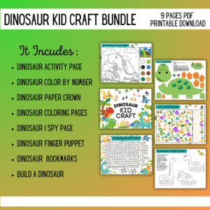 DINOSAUR KID CRAFT BUNDLE