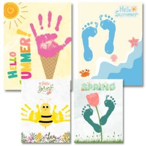 HANDPRINT & FOOTPRINT CRAFT FOR KIDS