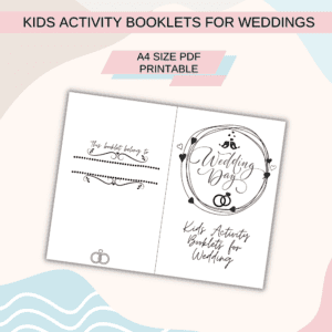 KIDS ACTIVITY BOOKLETS FOR WEDDINGS