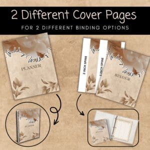 BEIGE WEDDING PLANNER OR BINDER